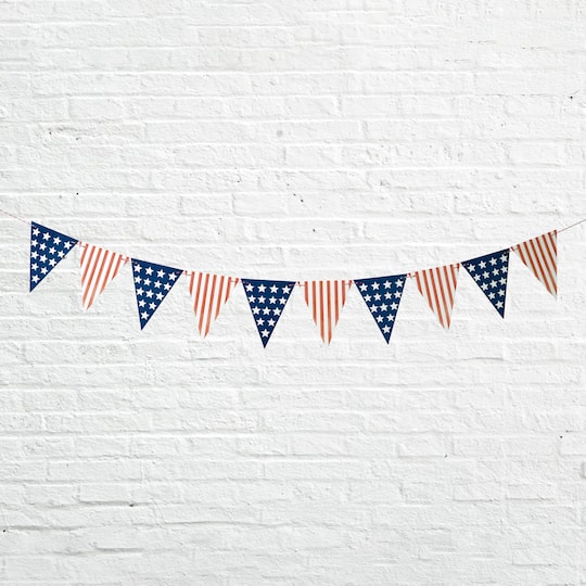 8ft. Red, White & Blue Flag Banner by Celebrate It™